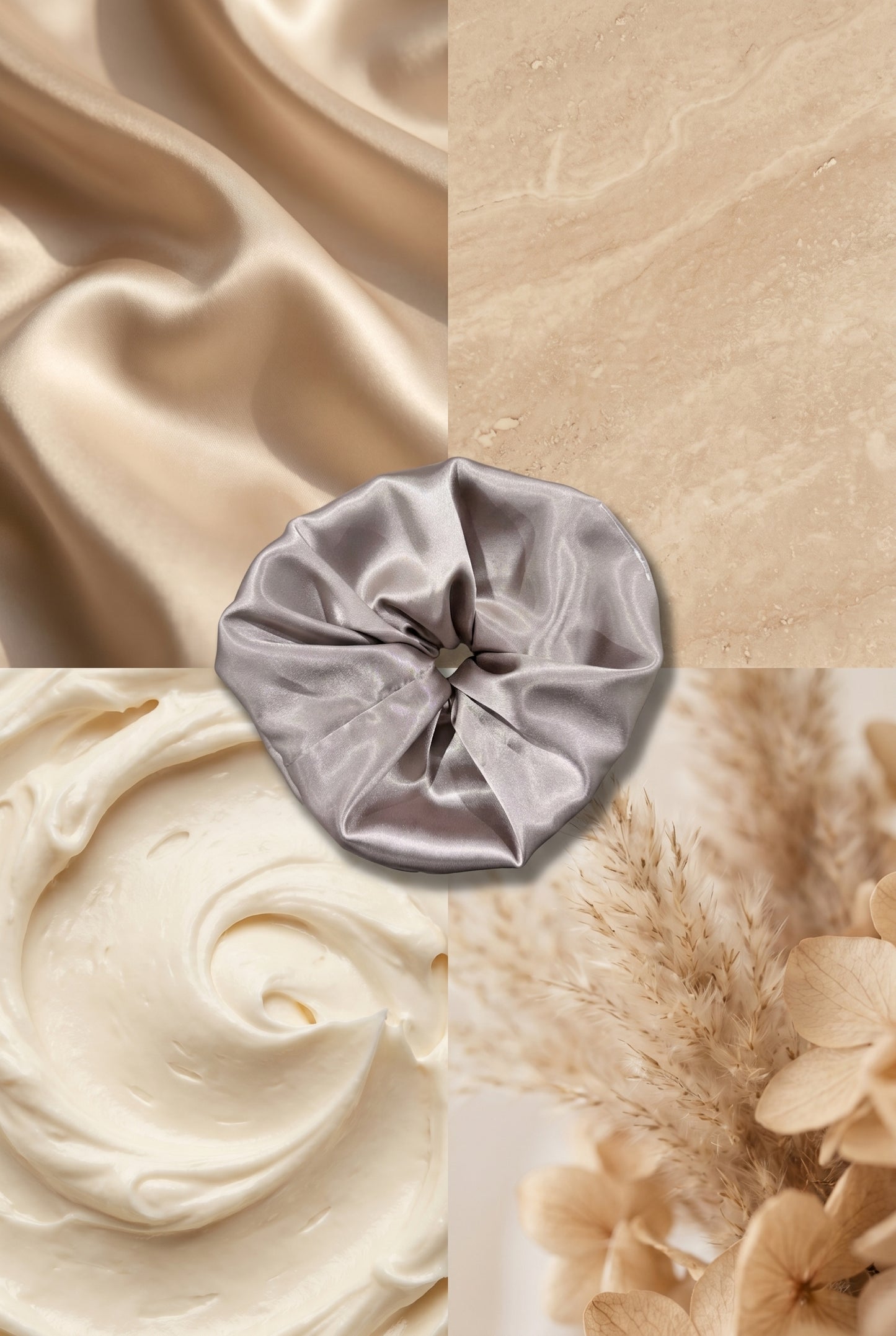 XL Handmade Satin Scrunchie - Nudes Collection