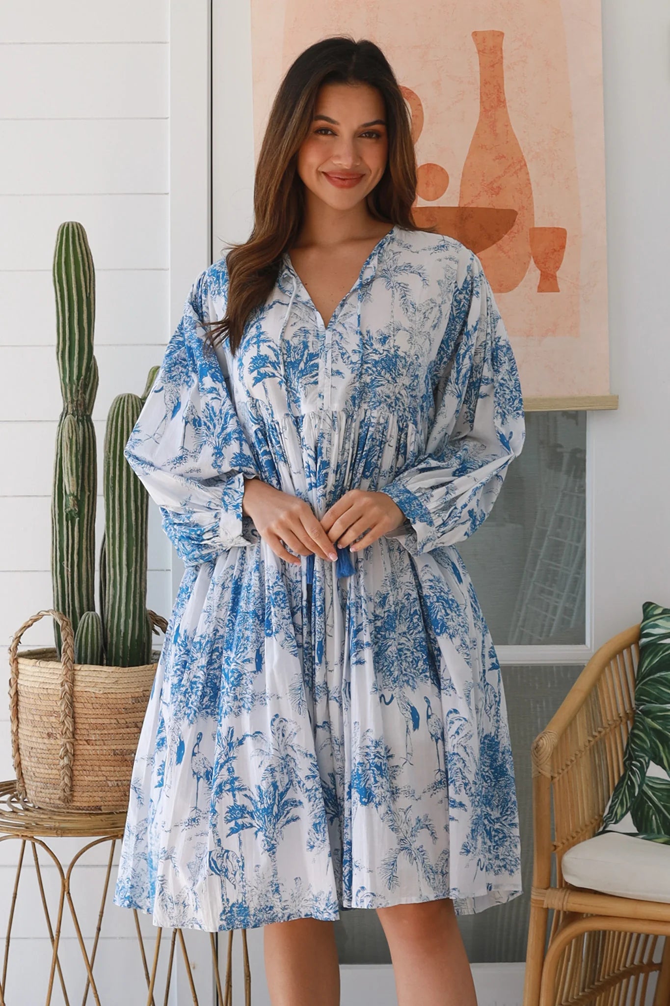 Blue Babydoll Dress