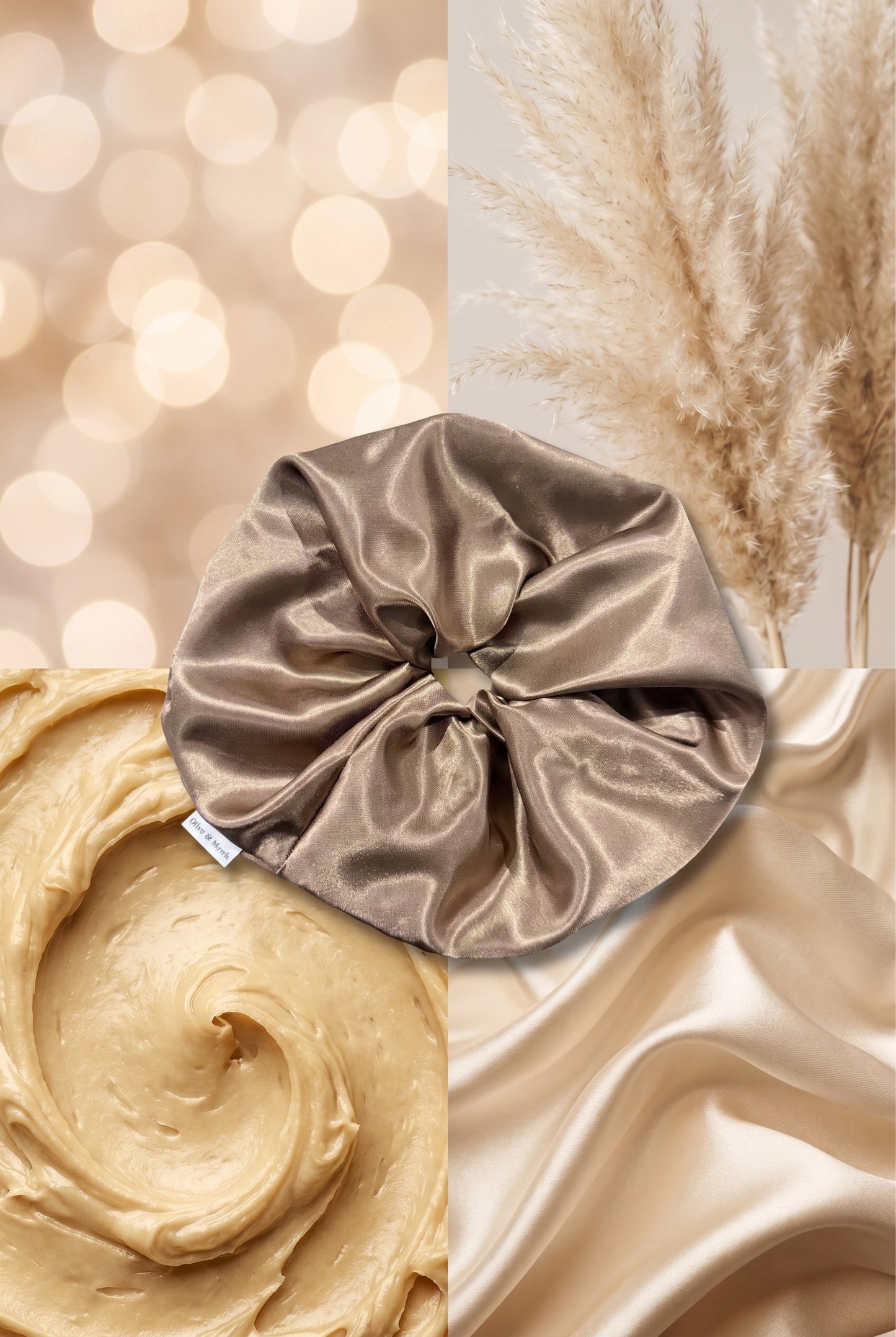 XL Handmade Satin Scrunchie - Nudes Collection