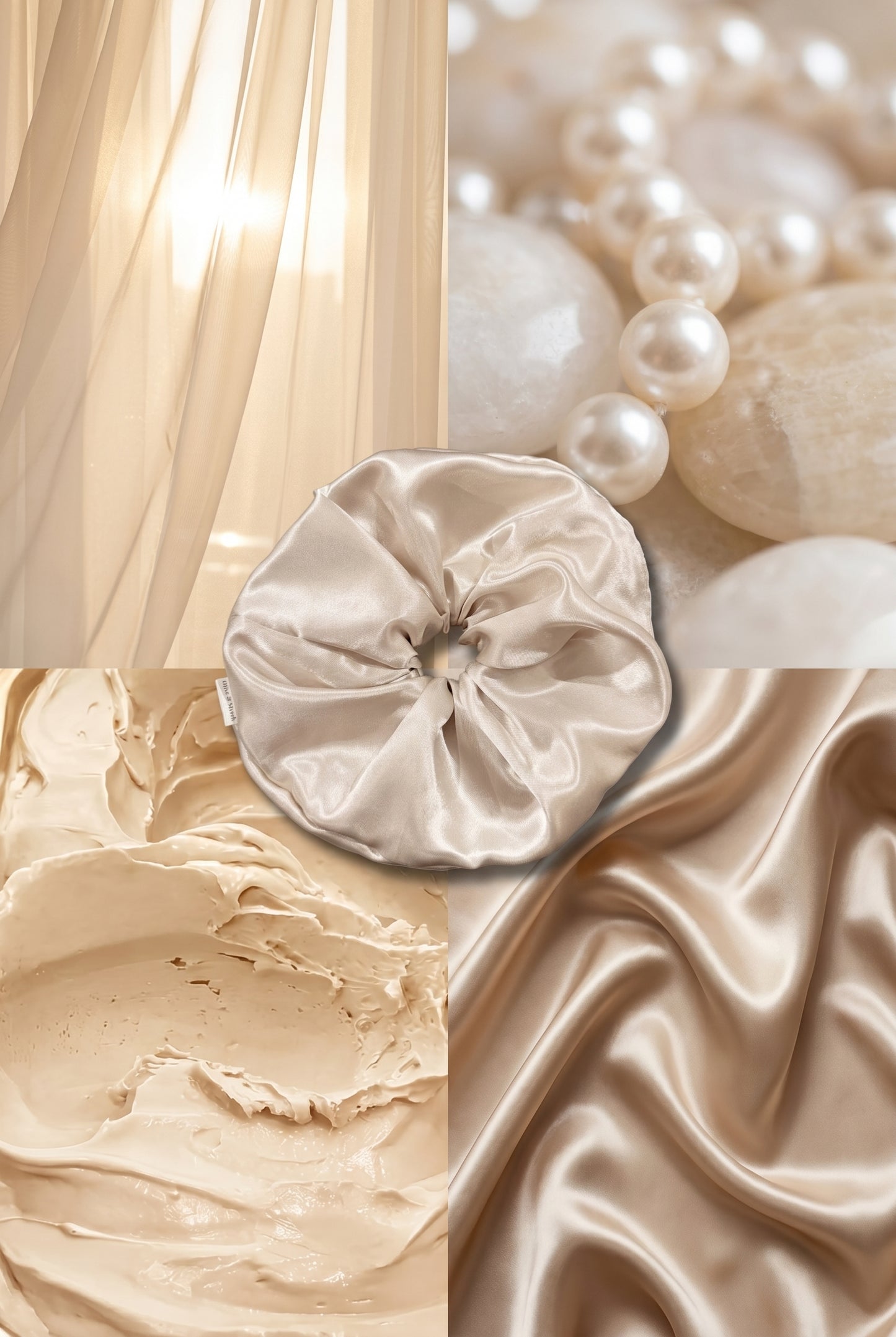 XL Handmade Satin Scrunchie - Nudes Collection